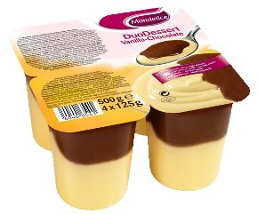 PUDDIS BAUNILHA/CHOCOLATE MONDELICE 4X125G         